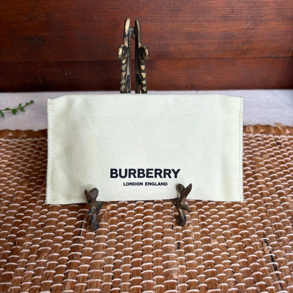Burberry Classic Nova Check Leather Card Case Wallet Tan Red Black w/Dust Bag - Picture 2 of 6
